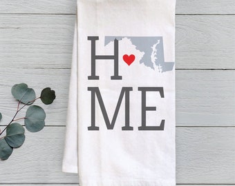 Flour Sack Towel Home Sweet Home Heart State of Minnesota Flour Sack Towel Home Sweet Home Heart State of Minnesota