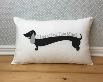 Wiener Dog Pillow Etsy
