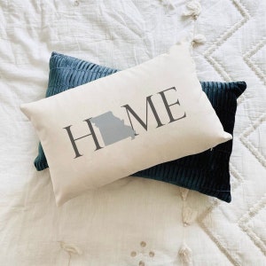 Missouri Home State Lumbar Pillow Cover with optional pillow insert