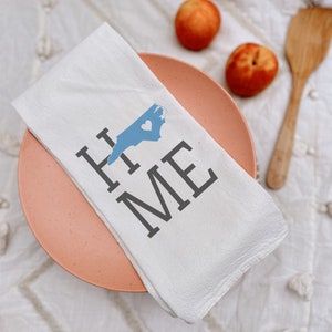 North Carolina State Flour Sack Towel, North Carolina State Tea Towel, Flour Sack Tea Towel, Housewarming Gift, Real Estate Closing Gift
