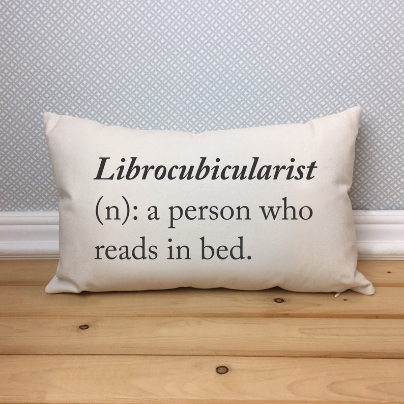 Book lover pillow definition pillow gift for book reader Etsy