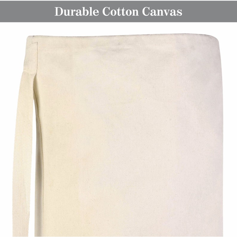 Laundry Bag Personalized With Name Large Cotton Canvas Etsy