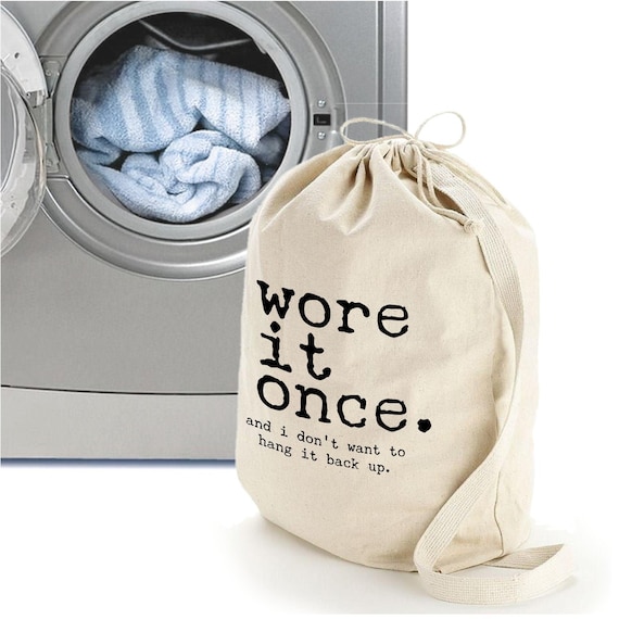 Large Laundry Bag Wore It Once Funny Laundry Bag College - Etsy Large Laundry Bag Wore It Once Funny Laundry Bag College - Etsy