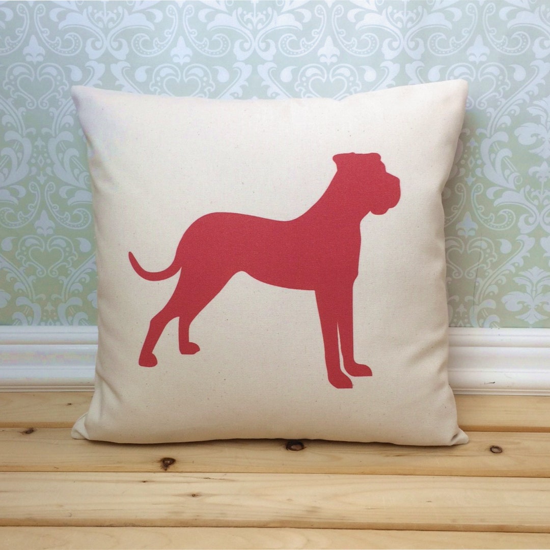 Boxer Pillow Cover Boxer Dog Pillow Boxer Dog Gift Boxer Etsy
