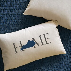Kentucky Home State Lumbar Pillow Cover with optional pillow insert image 2