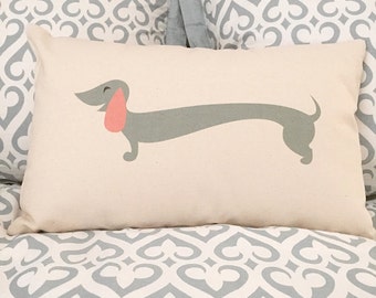 Custom Dachshund Pillow, Weiner Dog pillow, Sausage Dog Home Decor, Custom Dachshund home decor, Dog pillow for child, Dachshund lover gift