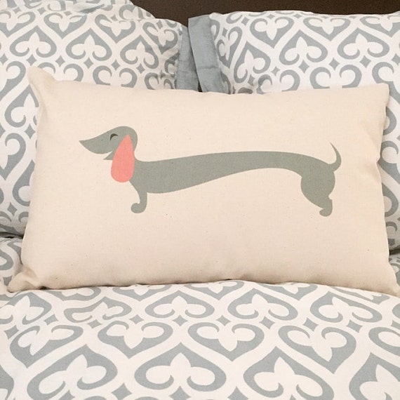 Custom Dachshund Pillow Weiner Dog Pillow Sausage Dog Home Etsy