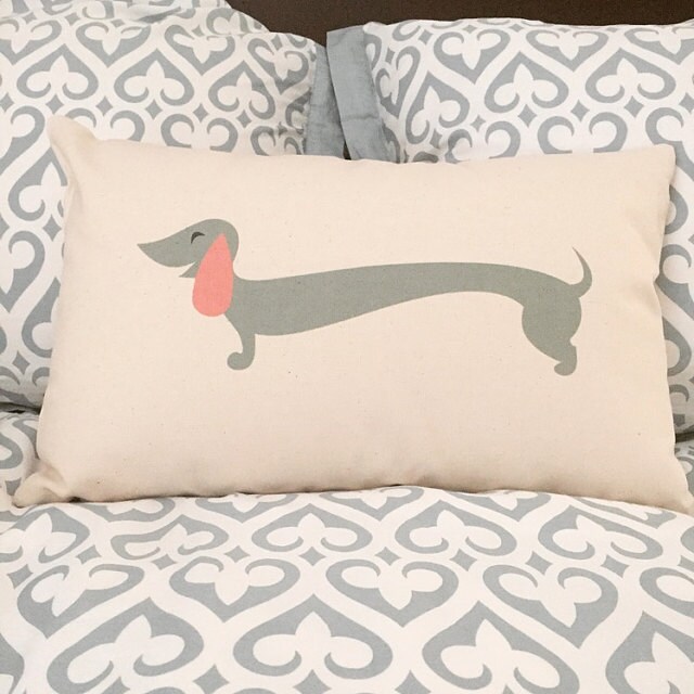 Custom Dachshund Pillow Weiner Dog pillow Sausage Dog Home | Etsy