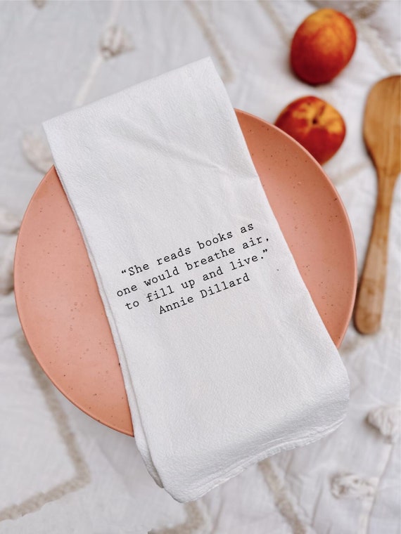 Custom Quote Tea Towel / Personalized Flour Sack Towel with Quote or phrase