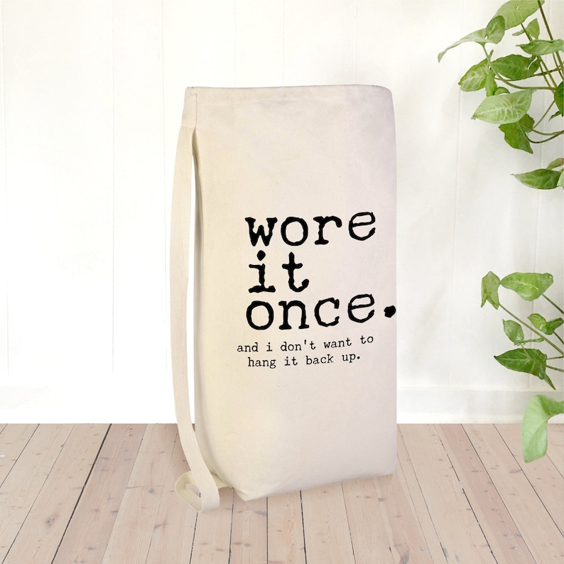 Large Laundry Bag Wore It Once Funny Laundry Bag College Etsy