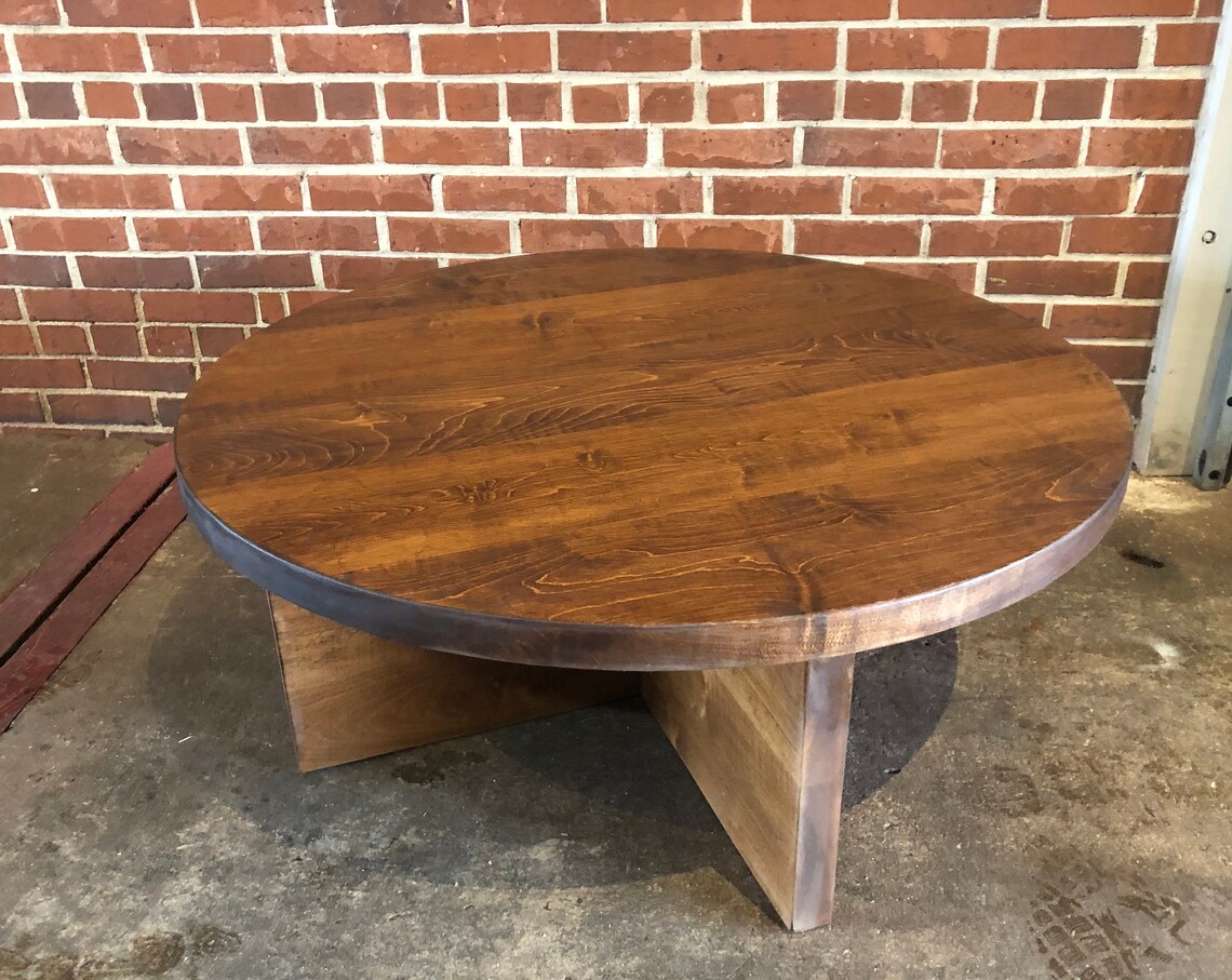 Round, Modern Coffee Table - Etsy