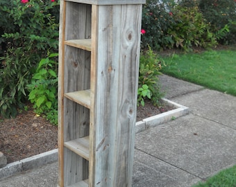 Bookcase, Wood Bookcase, Reclaimed Wood Bookcase.  Reserved Listing for Noel Wood