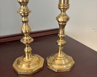 Brass Candlesticks, Vintage Candlesticks, Brass