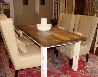 Farm Style Table, Farm House Table, Reclaimed wood table