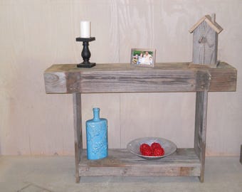 Foyer Table, Sofa Table, Rustic table, Reclaimed wood table