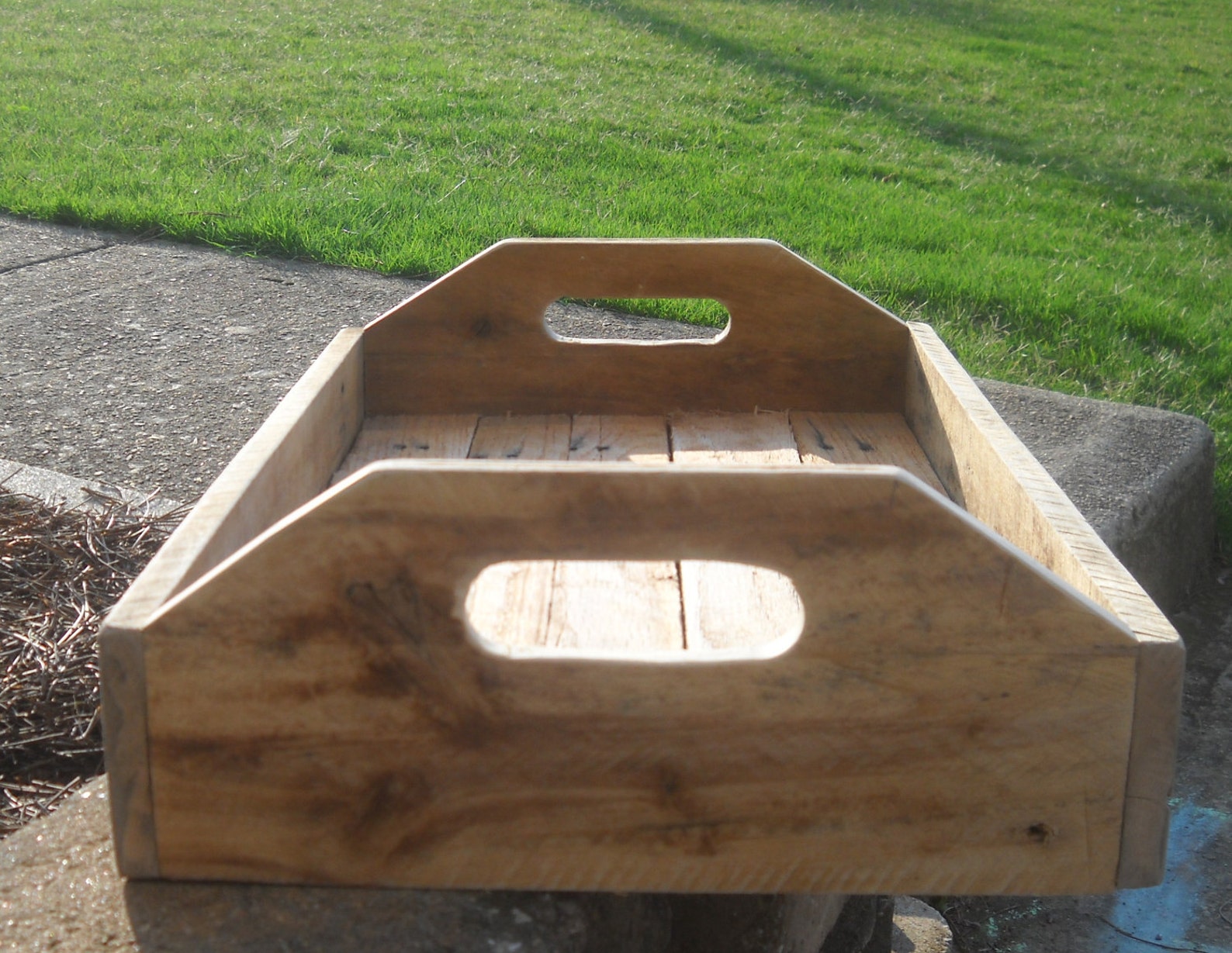 Serving Tray Wood Serving Tray Pallet Wood Reclaimed Pallet Etsy