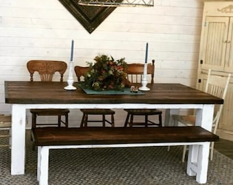 Reclaimed Wood Dinning Table, Farmhouse Table. Dinning Room Table
