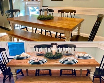 Farmhouse Dinning Table, Dinning table, custom furniture
