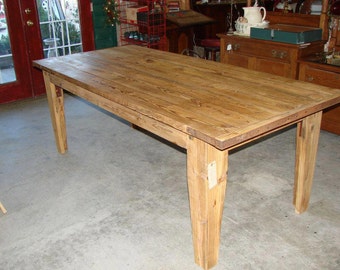 Farmhouse table, Farmhouse dinning table,  Reclaimed wood dining table, wood table