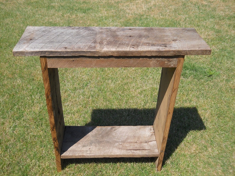 reclaimed wood entry table rustic table reclaimed wood Rustic wood Table reclaimed wood sofa table