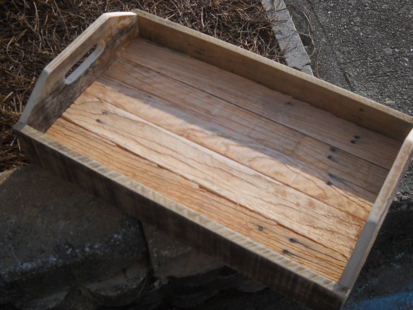 Serving Tray Wood Serving Tray Pallet Wood Reclaimed Pallet Etsy