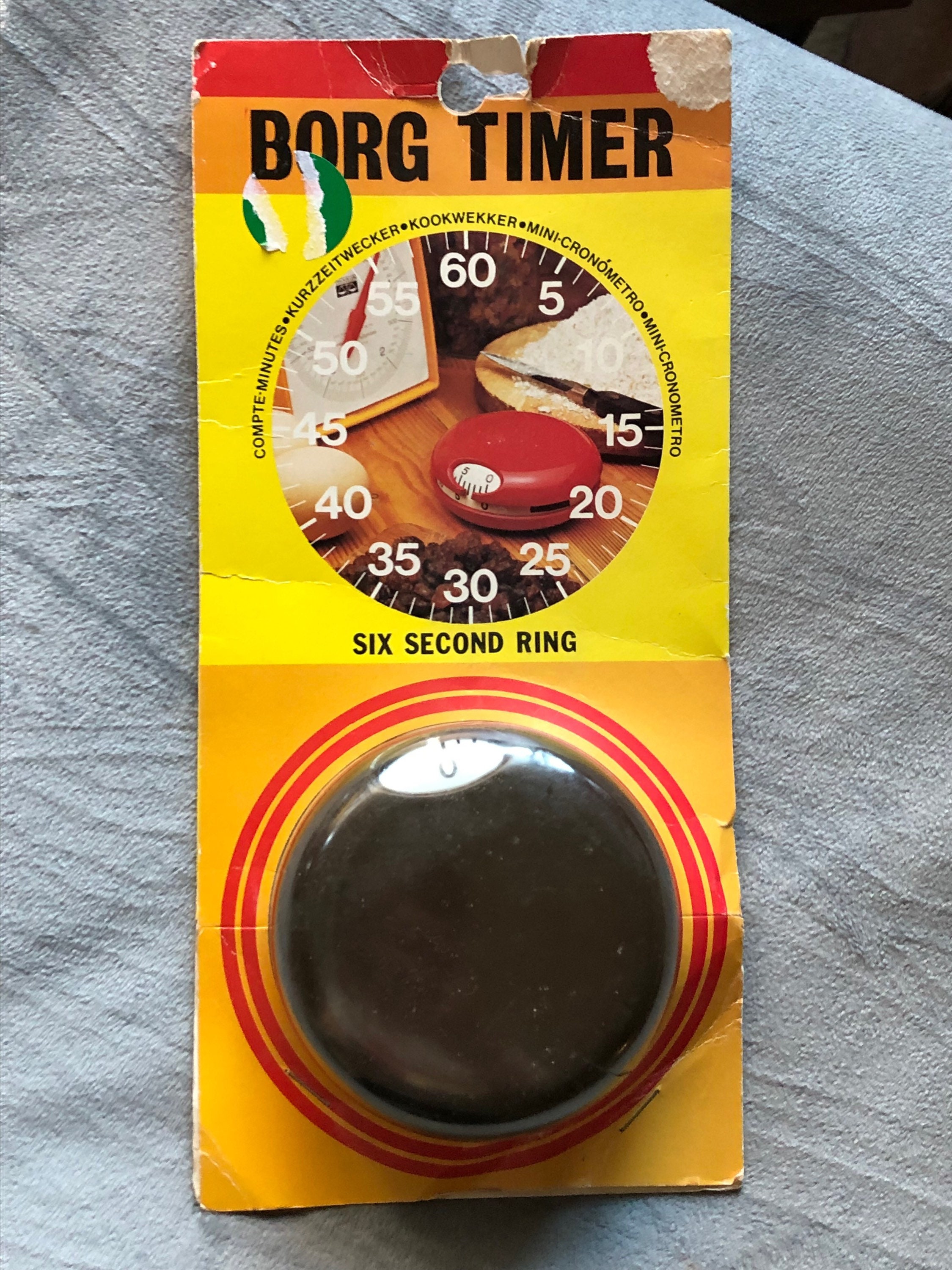 NIP NEW Vintage 60's 70's Space Age Borg Dark Brown Mechanical Kitchen ...