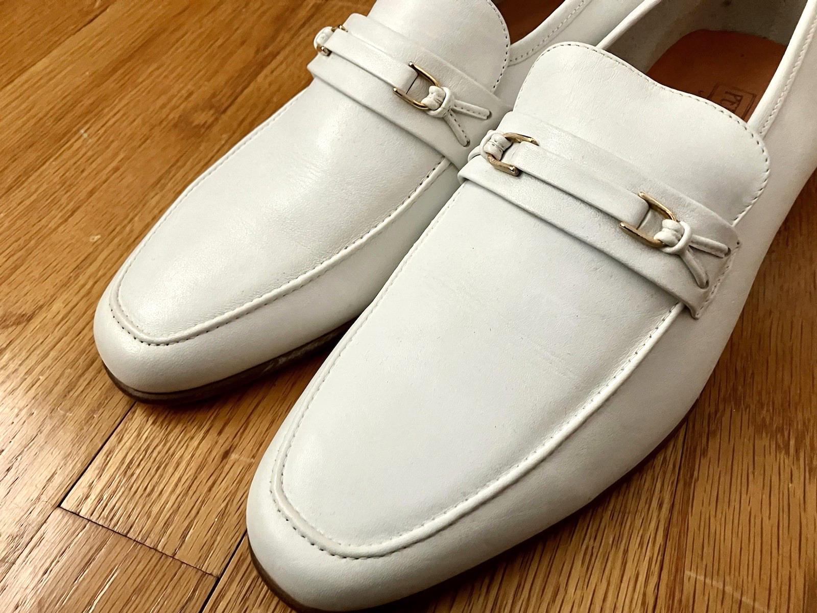 DAVID MAYER Leather Buckle Accent Loafer Shoe 40 Loafer Vtg Shoes - Etsy main image 3