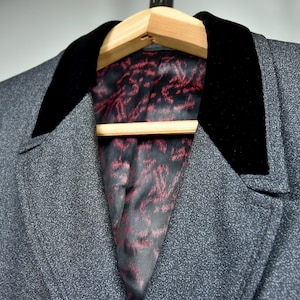 Chesterfield Coat With Velvet Collar - Etsy