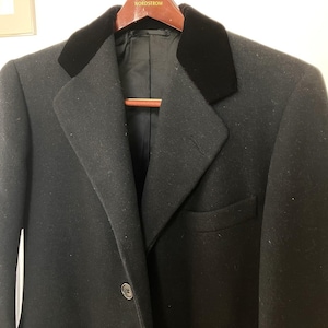 Chesterfield Coat With Velvet Collar - Etsy