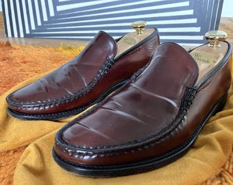 RARE Vintage Florsheim Imperial Yuma Shell Cordovan Loafers Leather Shoes 8.5 D