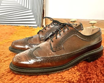 Vintage Mens 11 Florsheim Imperial Brown Leather Slip on  display picture 2