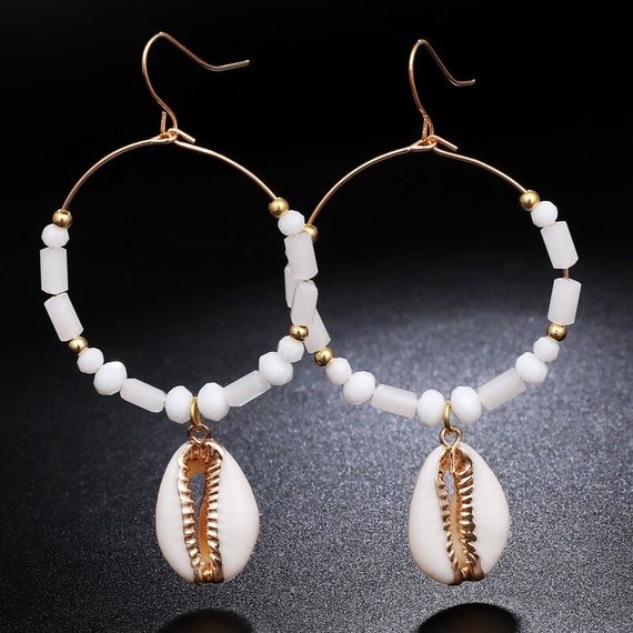 Starfish Shell Conch Drop Dangle Earrings for Wom… - image 10