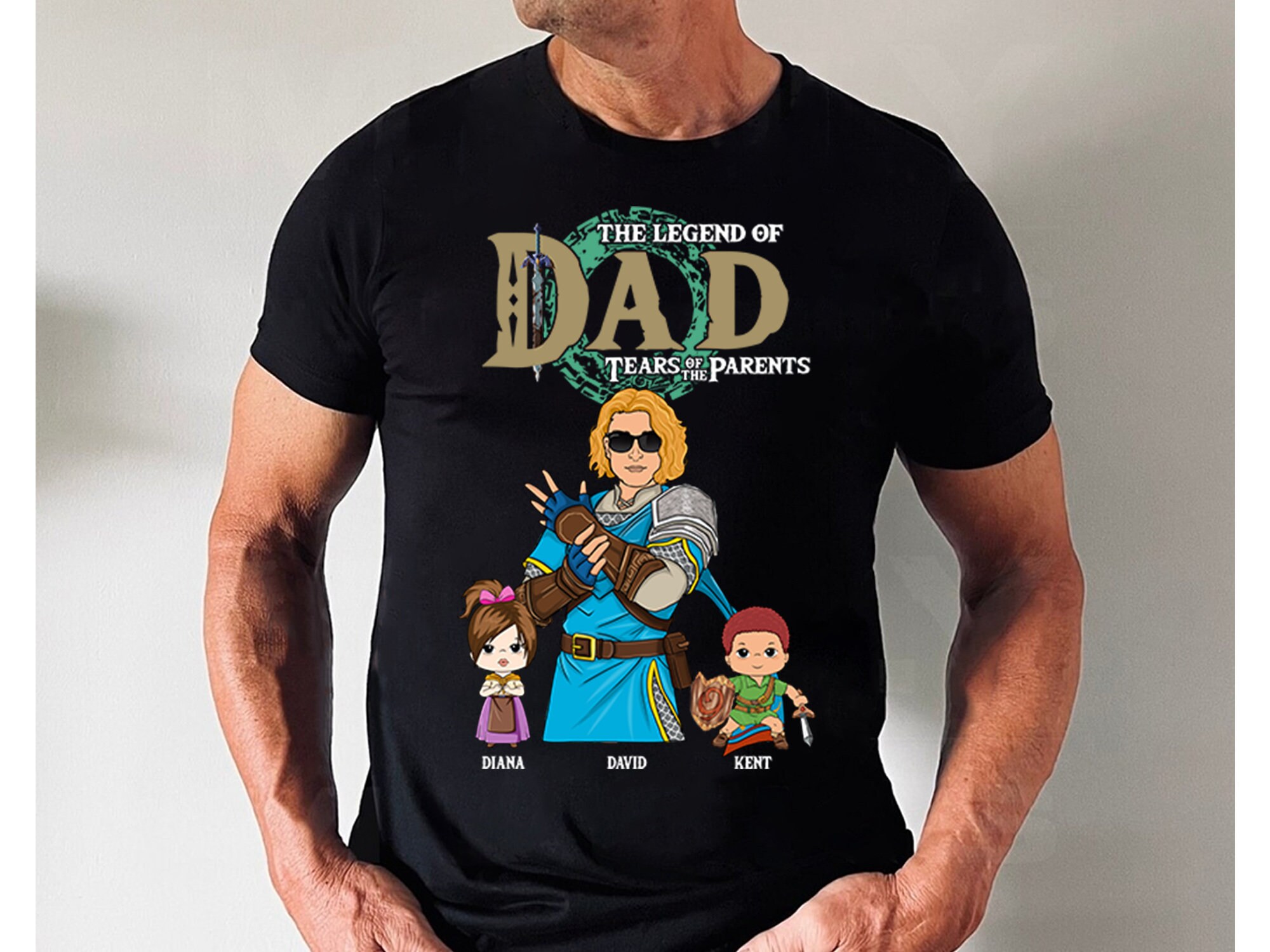 Custom The Legend Of Dad Shirt, Best Dad Ever Shirt, Children Of The Wild Shirt
