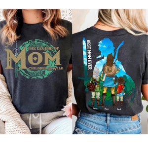 Chemise personnalisée The Legend Of Mom, meilleure chemise de maman de tous les temps, chemise enfants de la nature, cadeau fête des mères pour maman, chemise maman pour femme image 3