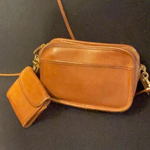 vintage COACH en cuir marron