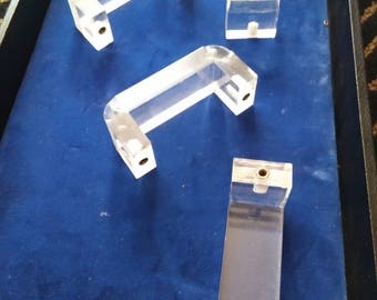 lucite drawer handles