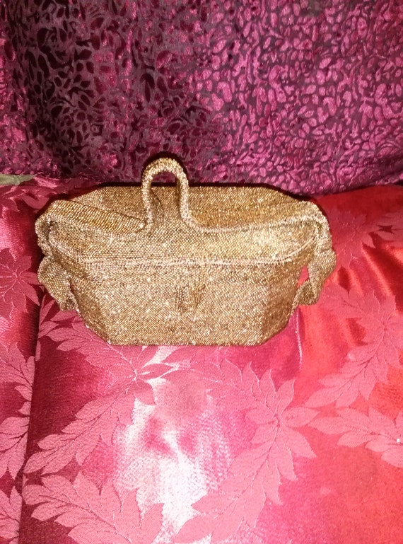 Vintage beaded 1940"s purse (Golden ) - image 1