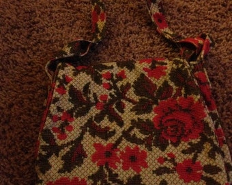 Carpet Bag Floral Tapestry Purse