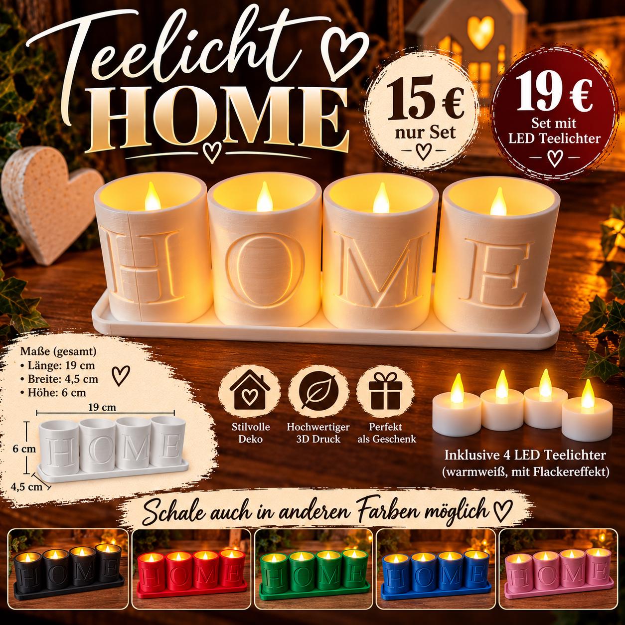 Bunte teelichter
