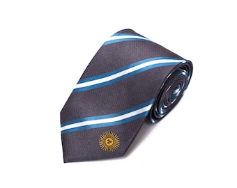 Argentina Tie - 3.25” - Inspired by the Argentinian Flag - Argentina Necktie - LDS Missionary - NOT Personalized