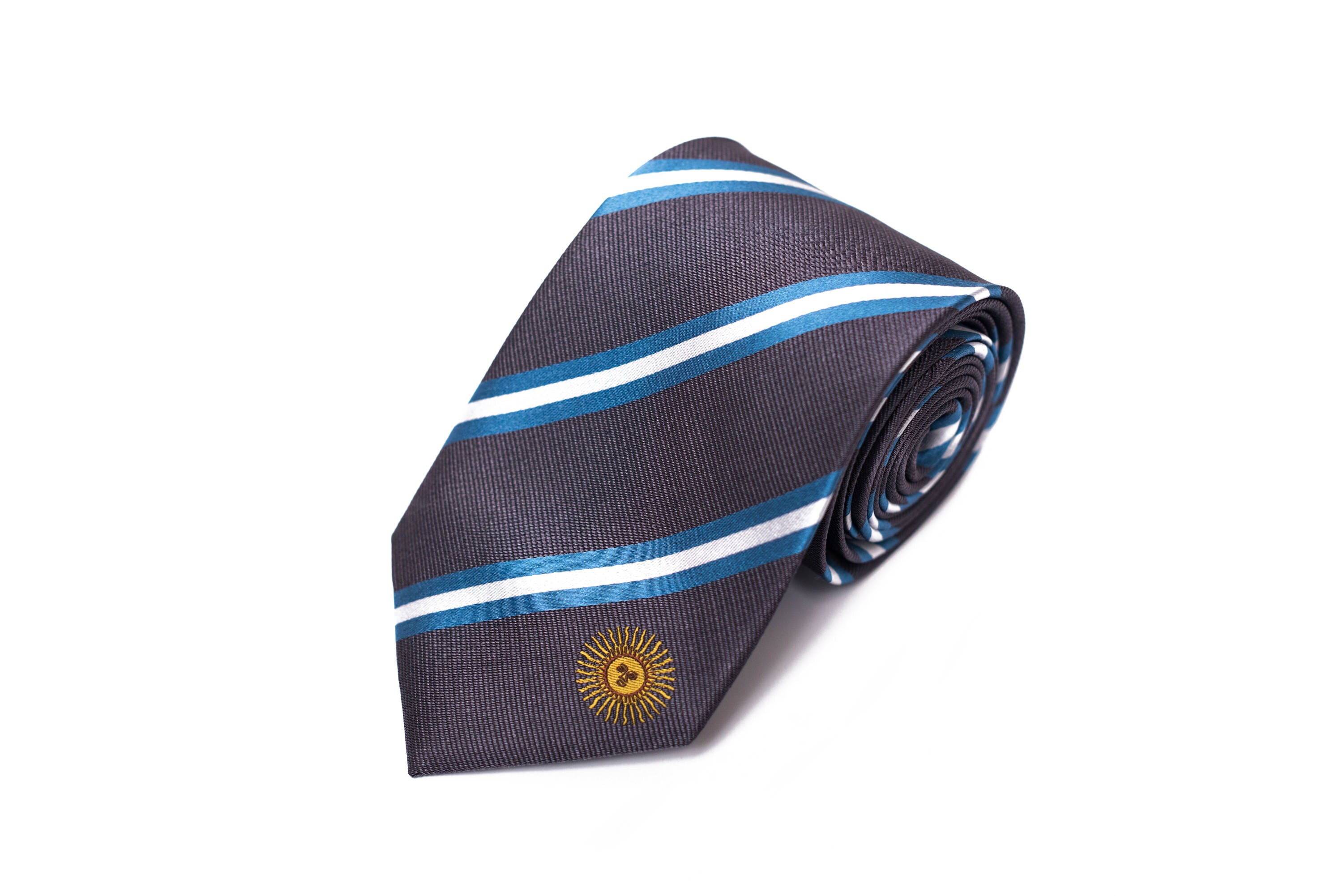 アルゼンチンネクタイ - 3.25インチ - アルゼンチン国旗にインスパイア