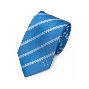Micronesia Tie - 3.25&quot; - Inspired by the Micronesian Flag - Micronesia Necktie - LDS Missionary - NOT Personalized