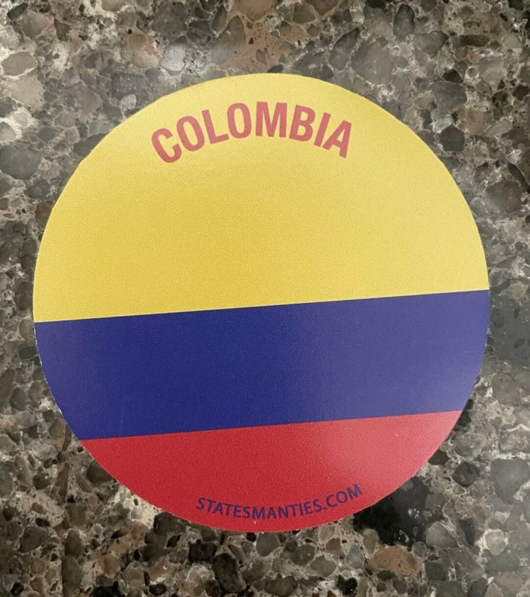 Colombia Vinyl Sticker Decal - 3” - 6 Mil - Water Bottle Laptop Car ...