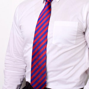 Philippines Tie 3.25 Inspired by the Filipino Flag Philippines Necktie LDS Missionary NOT Personalized image 3