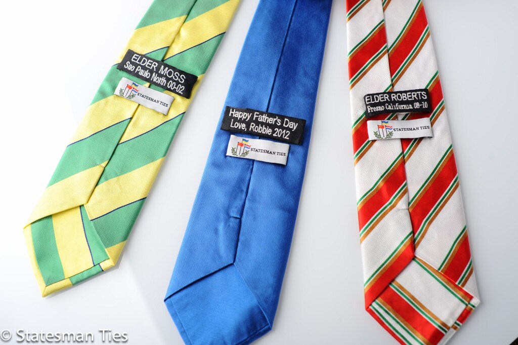 Personalized Custom Tag for Ties Etsy