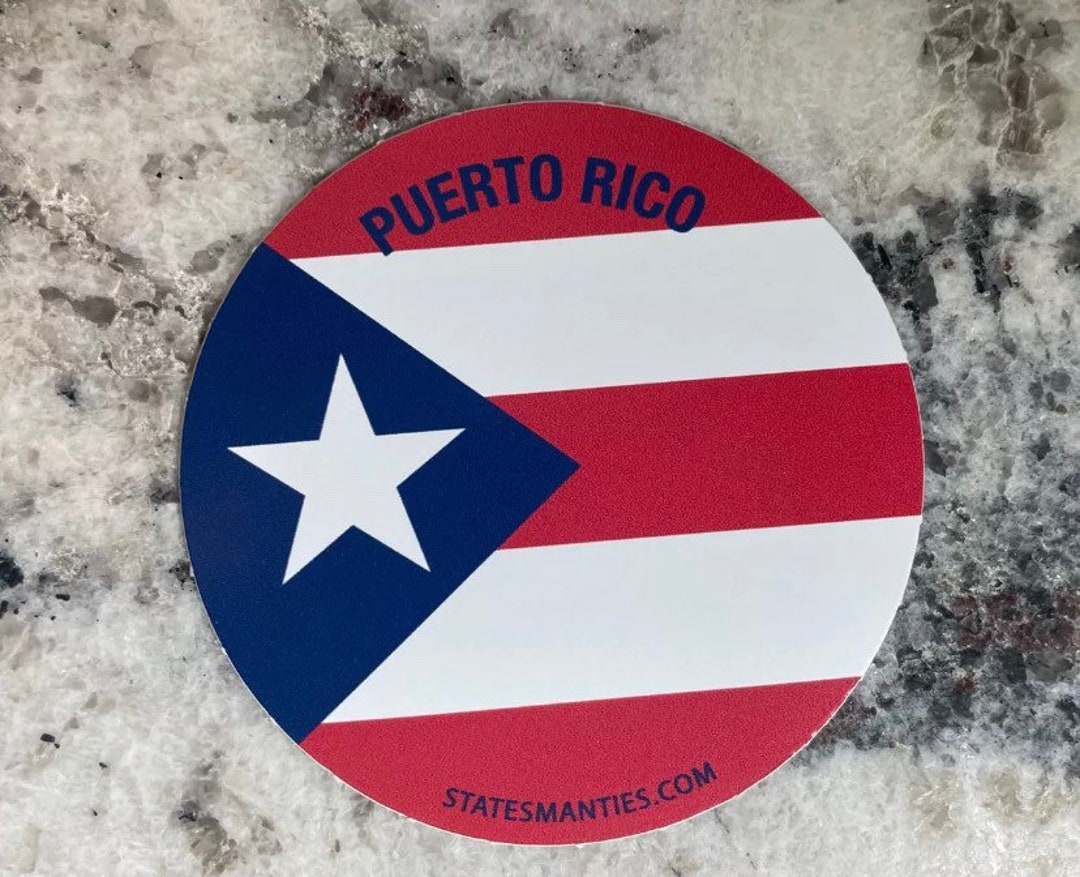 Puerto Rico Auto Sticker Puerto Rico - Vinyl Sticker Decal - 3” - 6 Mil - Water Bottle Laptop ...