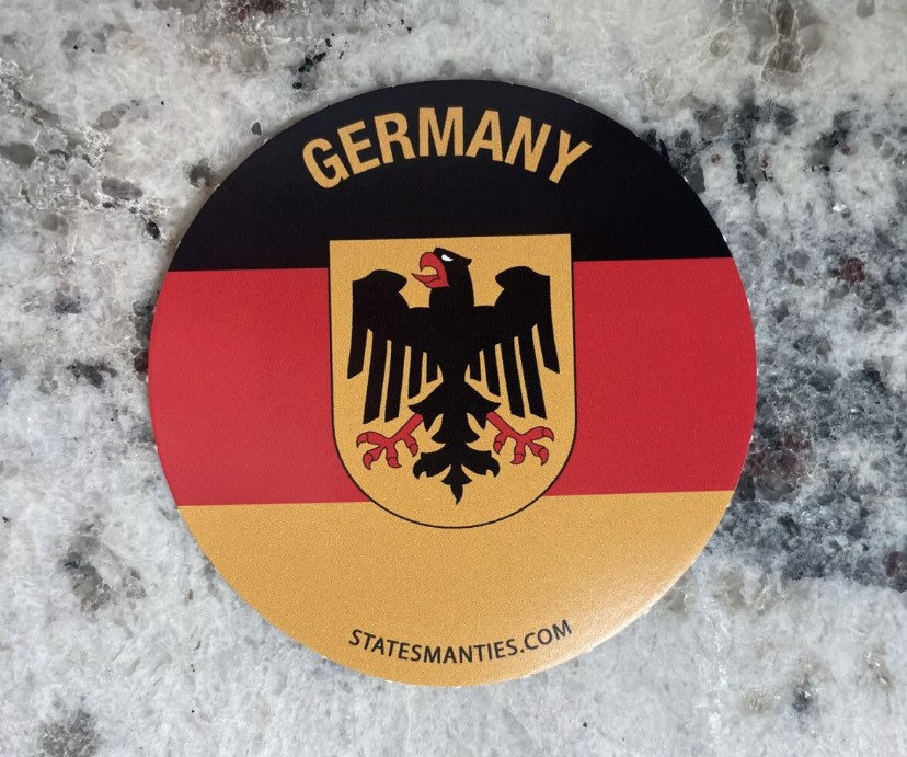 Germany Decal Sticker Germany Vinyl Sticker Decal - 3” - 6 Mil - Water Bottle Laptop Car ...