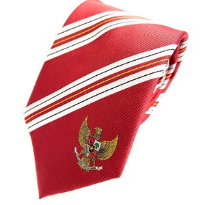 Indonesia Tie - 3.25” - Inspired by the Indonesian Flag - Indonesia Necktie - LDS Missionary - NOT Personalized