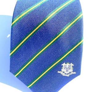Connecticut Tie - 3.25” - Inspired by the Connecticut Flag - Connecticut CT Necktie - LDS Missionary - NOT Personalized