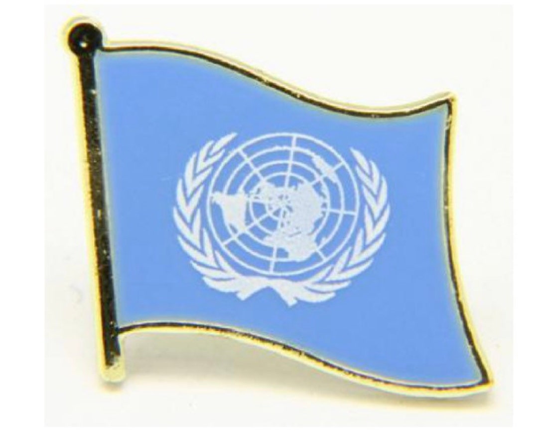 Coat of Arms of United Nations UN Flag National Emblem Brooch Badges Lapel  Pins